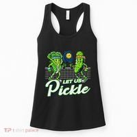 Hilarious Pickleball Swag Featuring Lettuce Pickle Players Women's Tank Top thumb 0