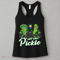 Hilarious Pickleball Swag Featuring Lettuce Pickle Players Women's Tank Top thumb 3