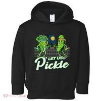 Hilarious Pickleball Swag Featuring Lettuce Pickle Players Toddler Hoodie thumb 0