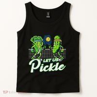 Hilarious Pickleball Swag Featuring Lettuce Pickle Players Tank Top thumb 2