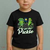 Hilarious Pickleball Swag Featuring Lettuce Pickle Players Toddler T-Shirt thumb 2