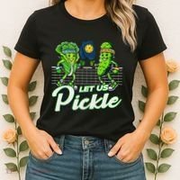 Hilarious Pickleball Swag Featuring Lettuce Pickle Players Women's T-Shirt thumb 2
