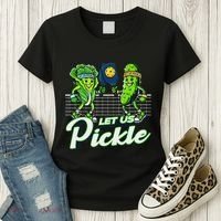 Hilarious Pickleball Swag Featuring Lettuce Pickle Players Women's T-Shirt thumb 3
