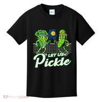 Hilarious Pickleball Swag Featuring Lettuce Pickle Players Kids T-Shirt thumb 0