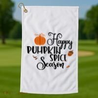 Happy Pumpkin Spice Season Golf Towel thumb 1