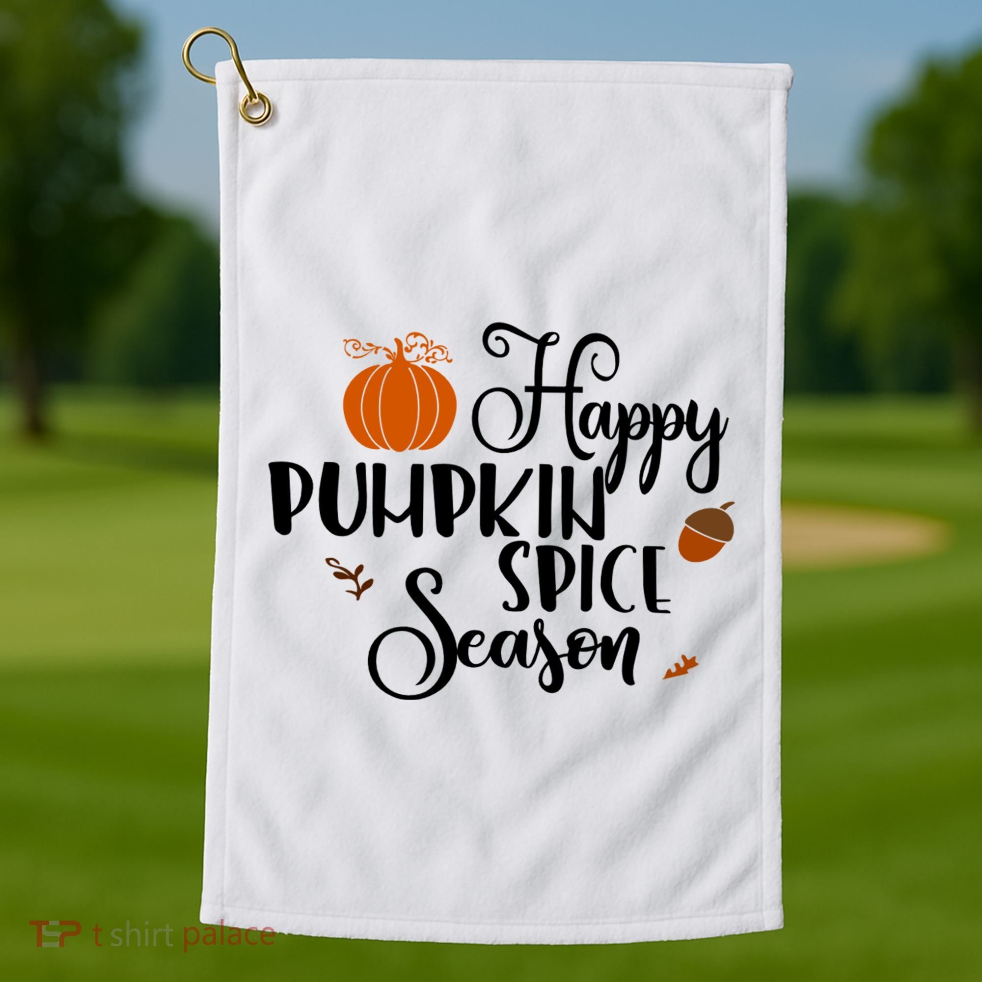 Happy Pumpkin Spice Season Golf Towel