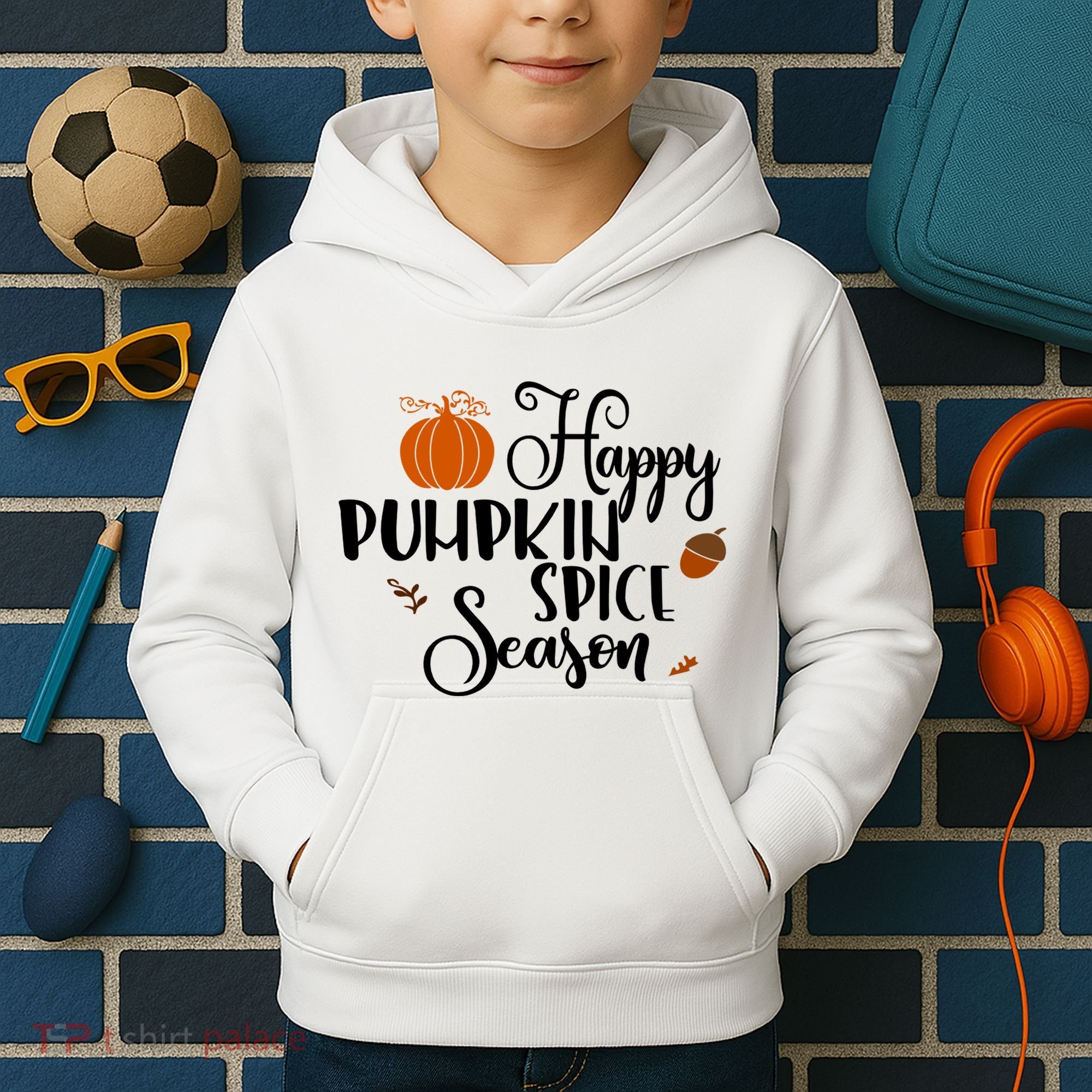 Happy Pumpkin Spice Season Kids Hoodie