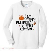 Happy Pumpkin Spice Season Kids Long Sleeve Shirt thumb 0