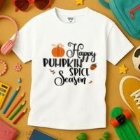 Happy Pumpkin Spice Season Kids T-Shirt thumb 3