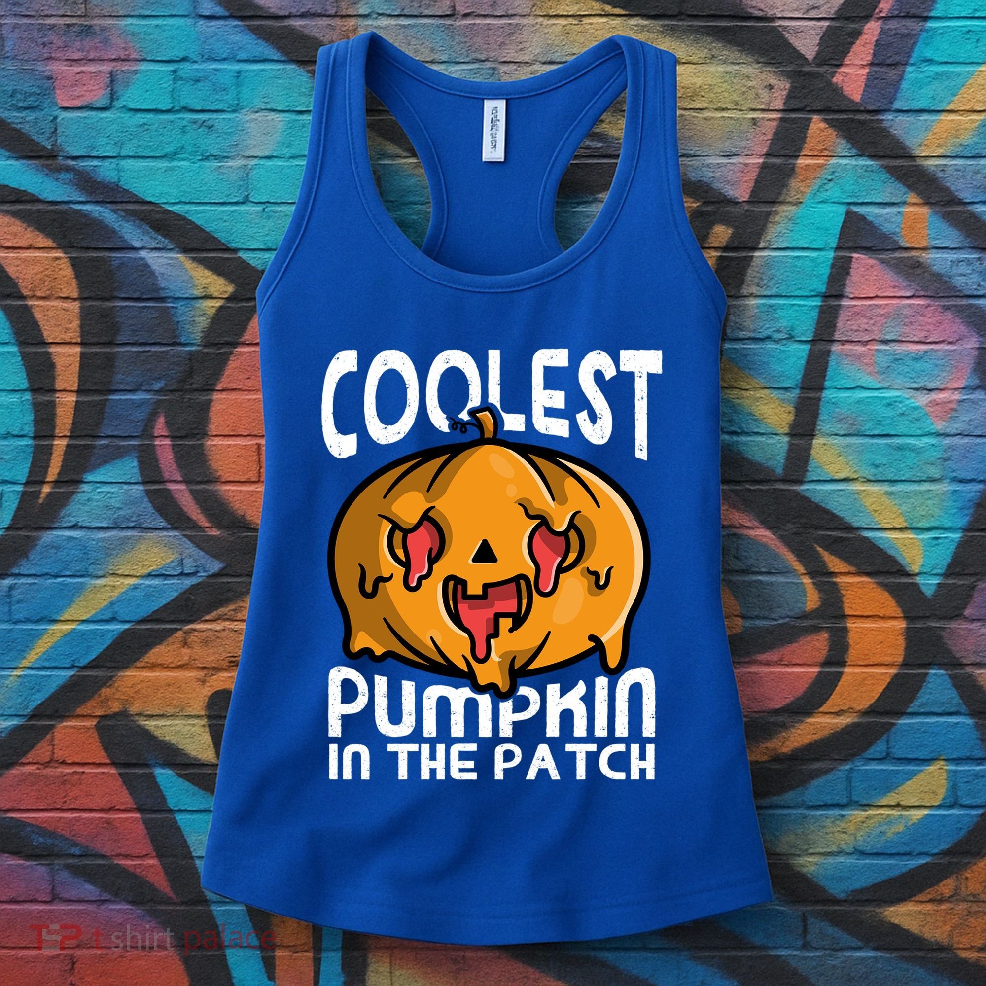 Halloween Pumpkin Sunglasses Coolest Pumpkin In The Patch Cool Gift Women's Tank Top