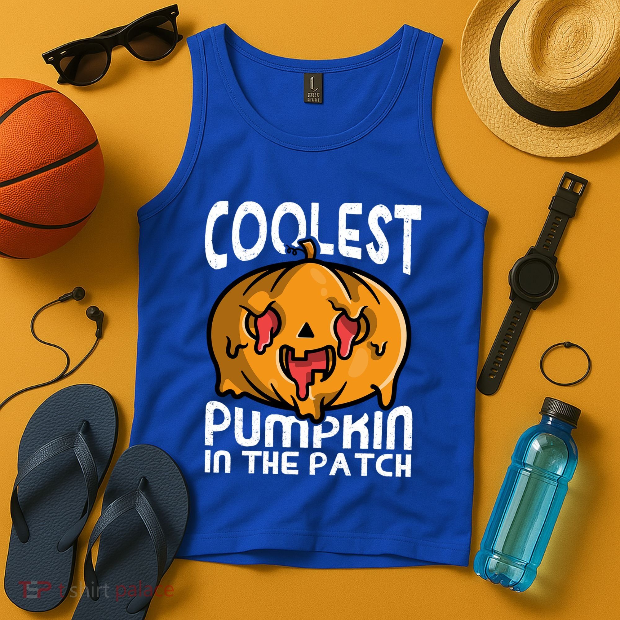 Halloween Pumpkin Sunglasses Coolest Pumpkin In The Patch Cool Gift Tank Top