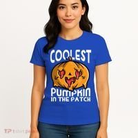 Halloween Pumpkin Sunglasses Coolest Pumpkin In The Patch Cool Gift Women's T-Shirt thumb 4