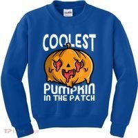 Halloween Pumpkin Sunglasses Coolest Pumpkin In The Patch Cool Gift Kids Sweatshirt thumb 0