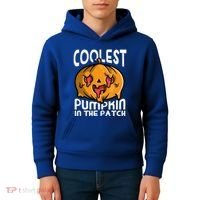 Halloween Pumpkin Sunglasses Coolest Pumpkin In The Patch Cool Gift Kids Hoodie thumb 4