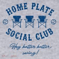 Home Plate Social Club Hey Batter Batter Swing Baseball Women's Sweatshirt thumb 2