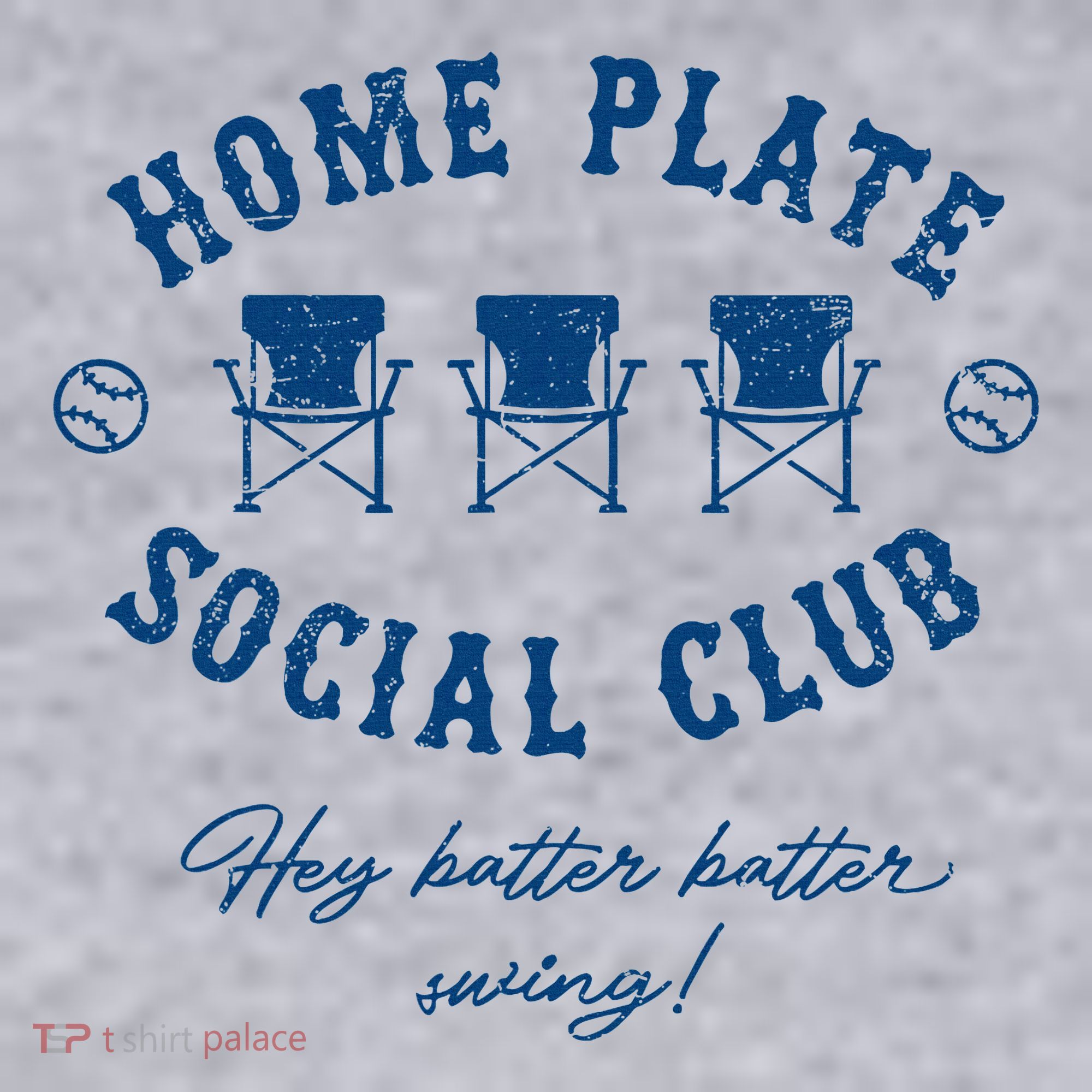 Home Plate Social Club Hey Batter Batter Swing Baseball Women's Sweatshirt