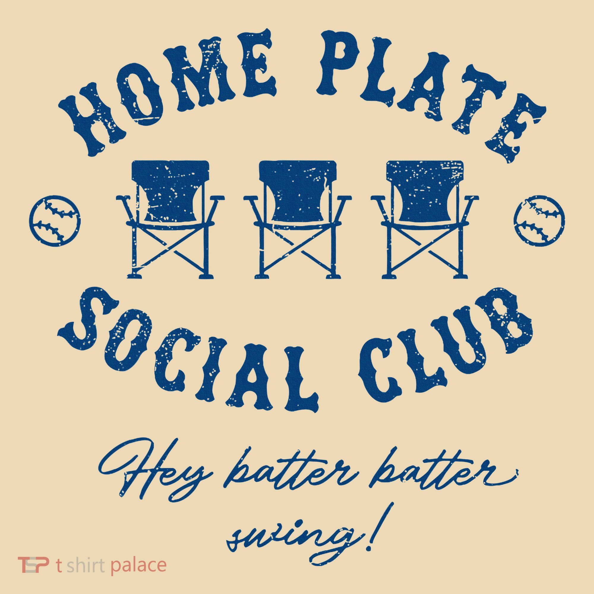 Home Plate Social Club Hey Batter Batter Swing Baseball Tote Bag