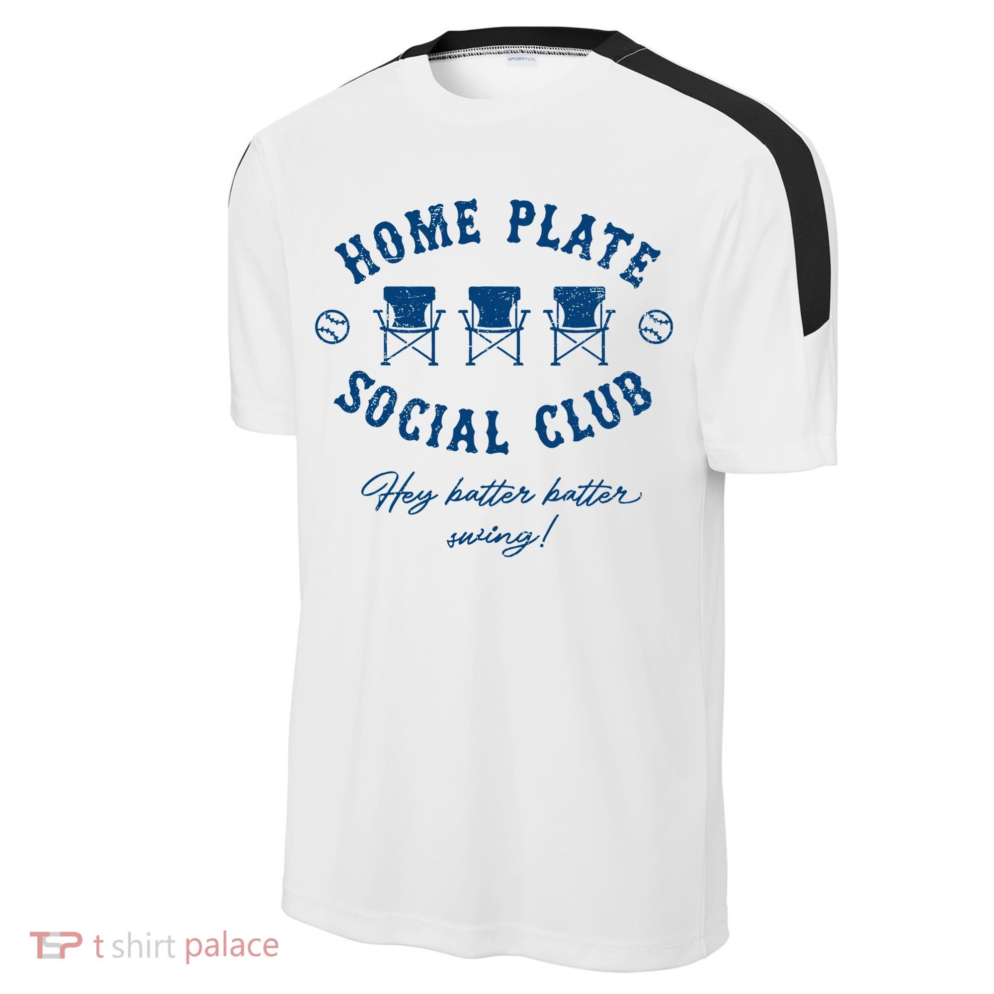 Home Plate Social Club Hey Batter Batter Swing Baseball Sport-Tek Competitor United Soccer Jersey