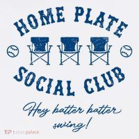 Home Plate Social Club Hey Batter Batter Swing Baseball T-Shirt thumb 7
