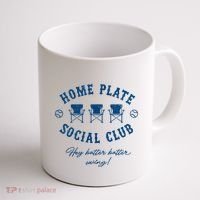 Home Plate Social Club Hey Batter Batter Swing Baseball Coffee Mug thumb 1