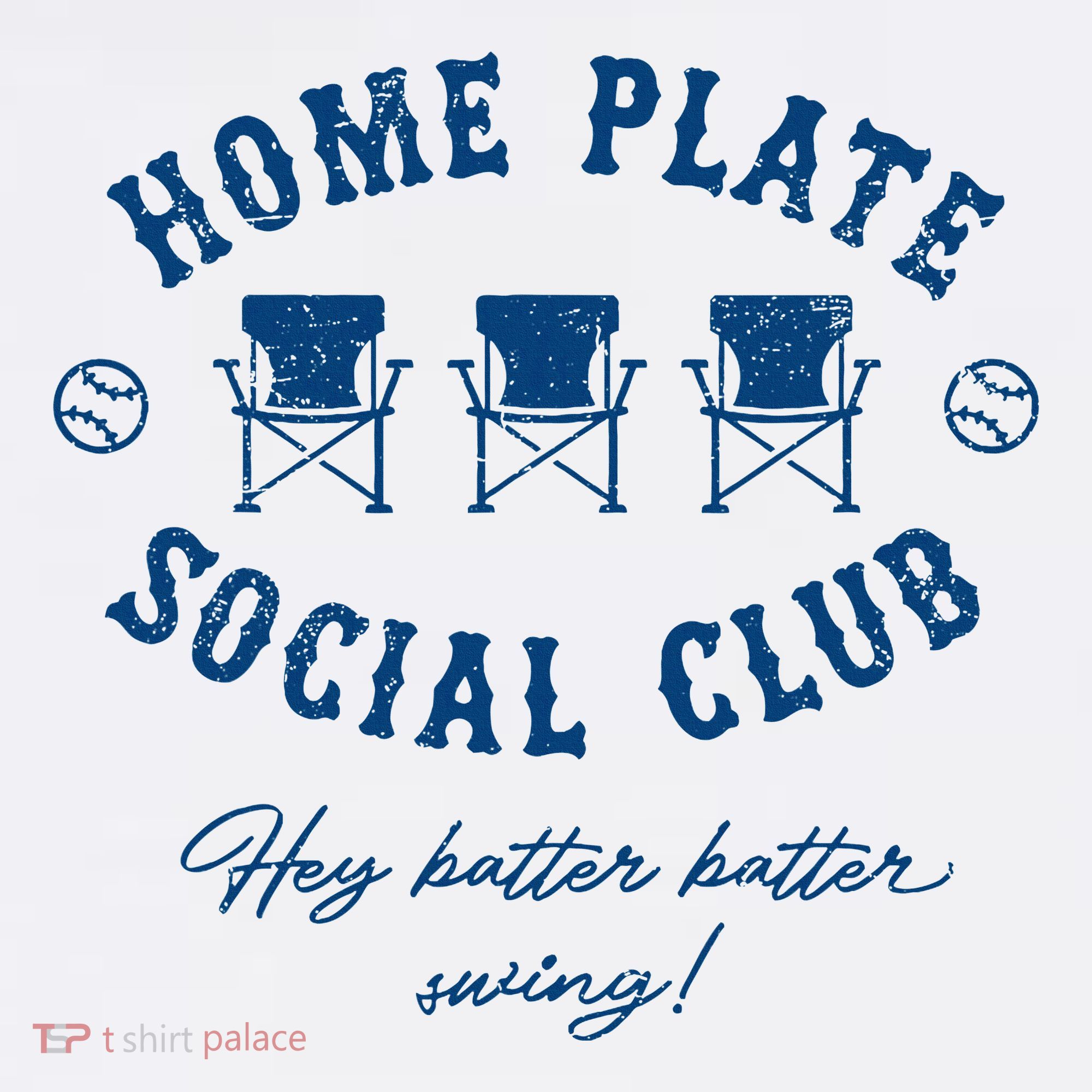 Home Plate Social Club Hey Batter Batter Swing Baseball Women's Hoodie
