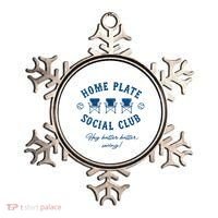 Home Plate Social Club Hey Batter Batter Swing Baseball Ornament thumb 0