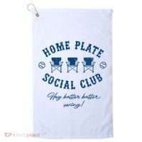 Home Plate Social Club Hey Batter Batter Swing Baseball Golf Towel thumb 0