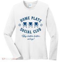 Home Plate Social Club Hey Batter Batter Swing Baseball Women's Long Sleeve Shirt thumb 0