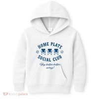 Home Plate Social Club Hey Batter Batter Swing Baseball Kids Hoodie thumb 0