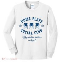 Home Plate Social Club Hey Batter Batter Swing Baseball Kids Long Sleeve Shirt thumb 0
