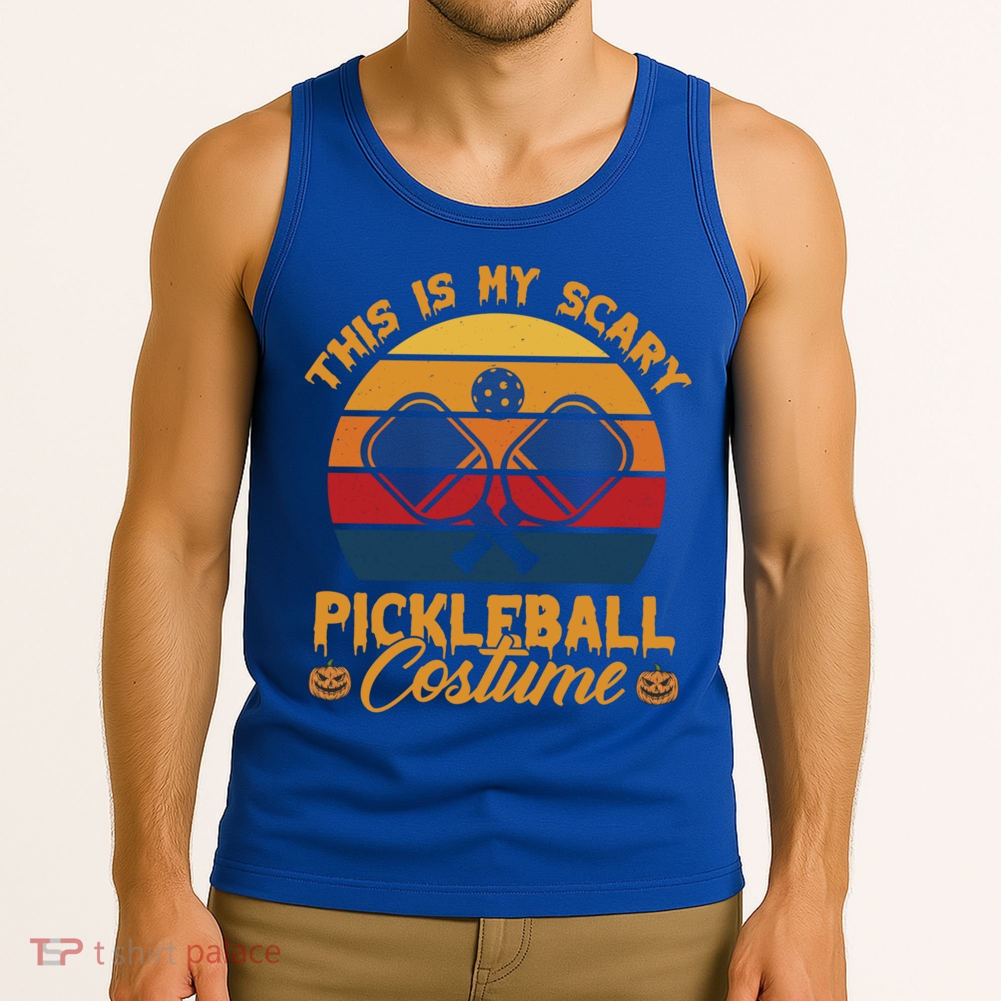 Halloween Pickleball Tee My Scary Pickleball Costume Great Gift Tank Top