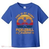 Halloween Pickleball Tee My Scary Pickleball Costume Great Gift Toddler T-Shirt thumb 0