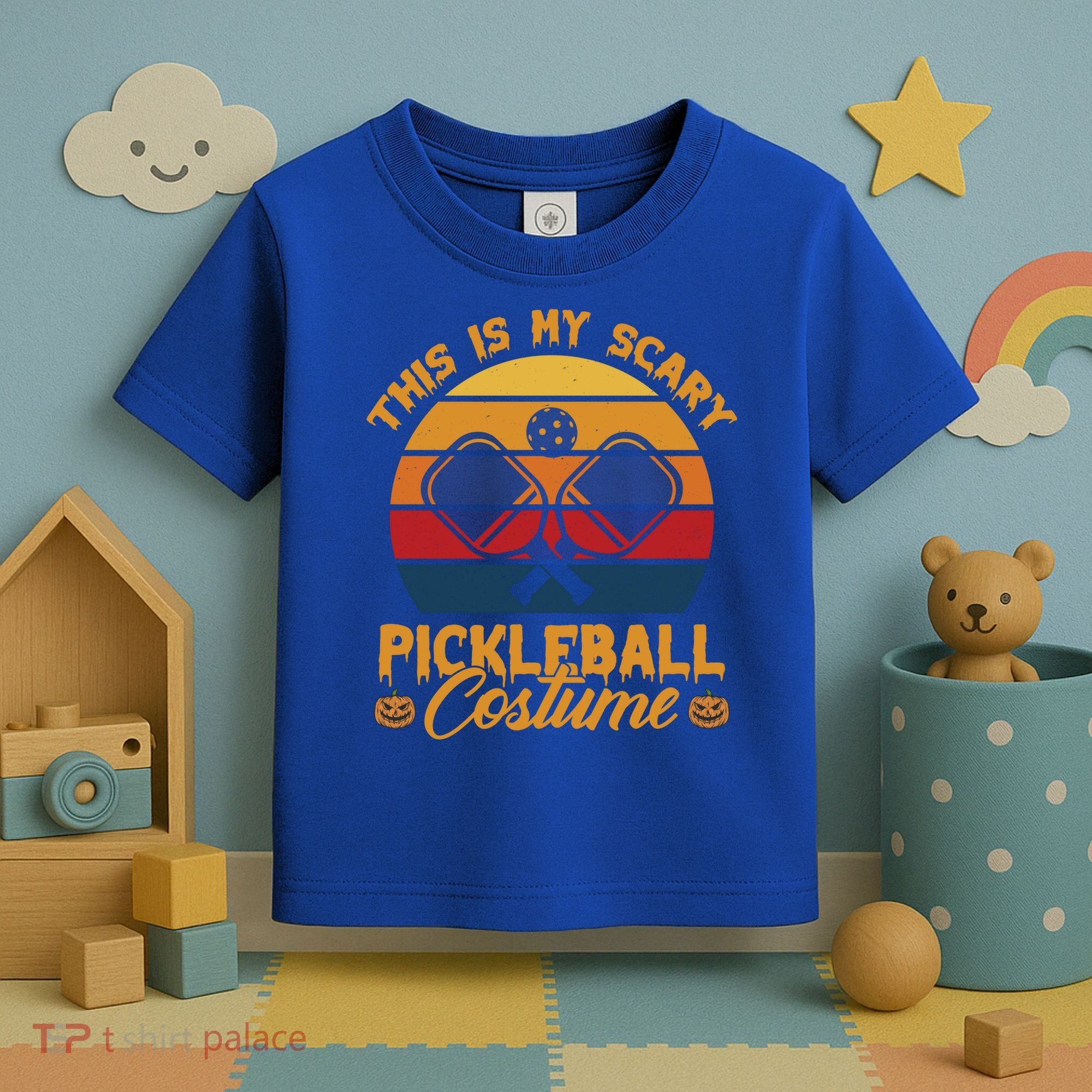 Halloween Pickleball Tee My Scary Pickleball Costume Great Gift Toddler T-Shirt