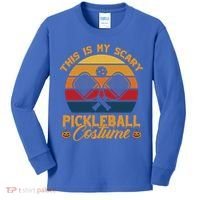 Halloween Pickleball Tee My Scary Pickleball Costume Great Gift Kids Long Sleeve Shirt thumb 0