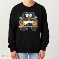 Halloween Pickup Truck Gnomes Women's Sweatshirt thumb 0