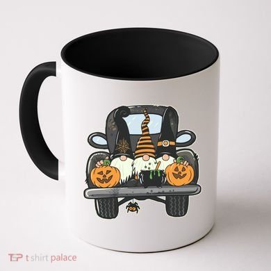 Halloween Pickup Truck Gnomes Coffee Mug