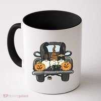 Halloween Pickup Truck Gnomes Coffee Mug thumb 0