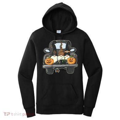 Halloween Pickup Truck Gnomes Women's Hoodie