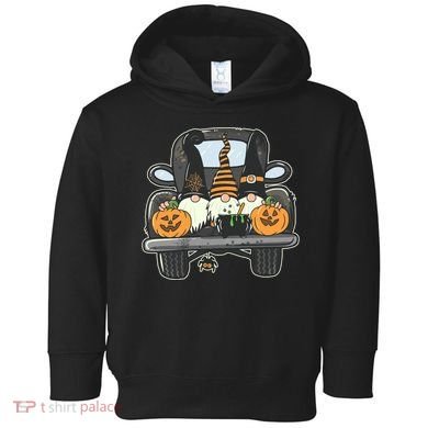 Halloween Pickup Truck Gnomes Toddler Hoodie