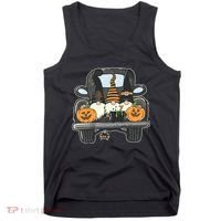 Halloween Pickup Truck Gnomes Tank Top thumb 0