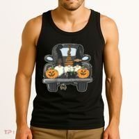 Halloween Pickup Truck Gnomes Tank Top thumb 3