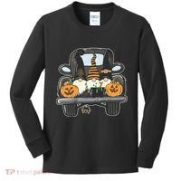 Halloween Pickup Truck Gnomes Kids Long Sleeve Shirt thumb 0