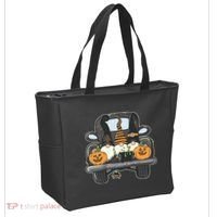 Halloween Pickup Truck Gnomes Tote Bag thumb 2