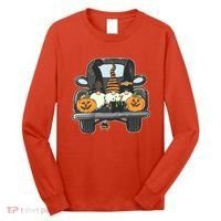Halloween Pickup Truck Gnomes Long Sleeve Shirt thumb 0