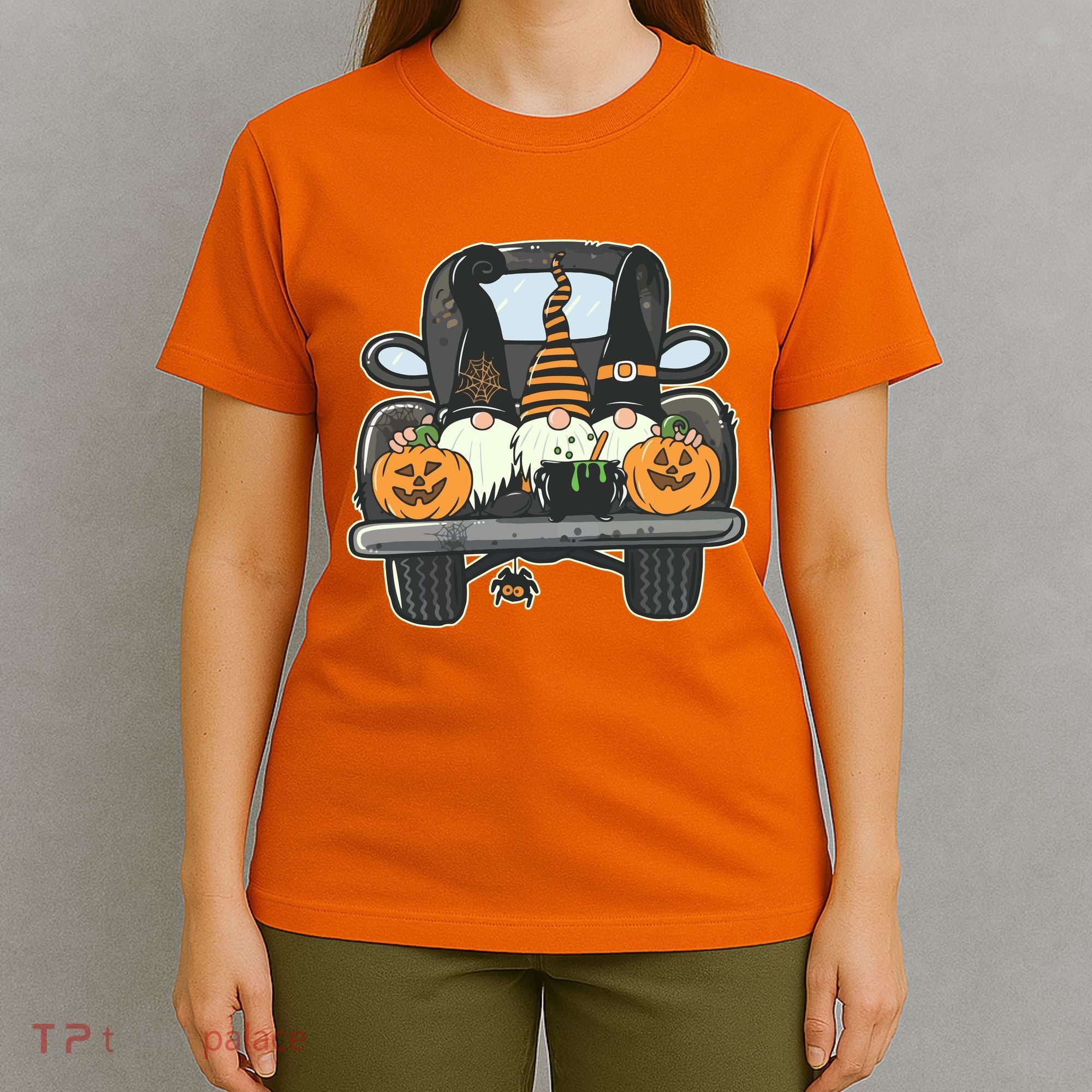Halloween Pickup Truck Gnomes T-Shirt