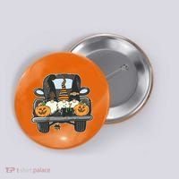 Halloween Pickup Truck Gnomes Button thumb 0