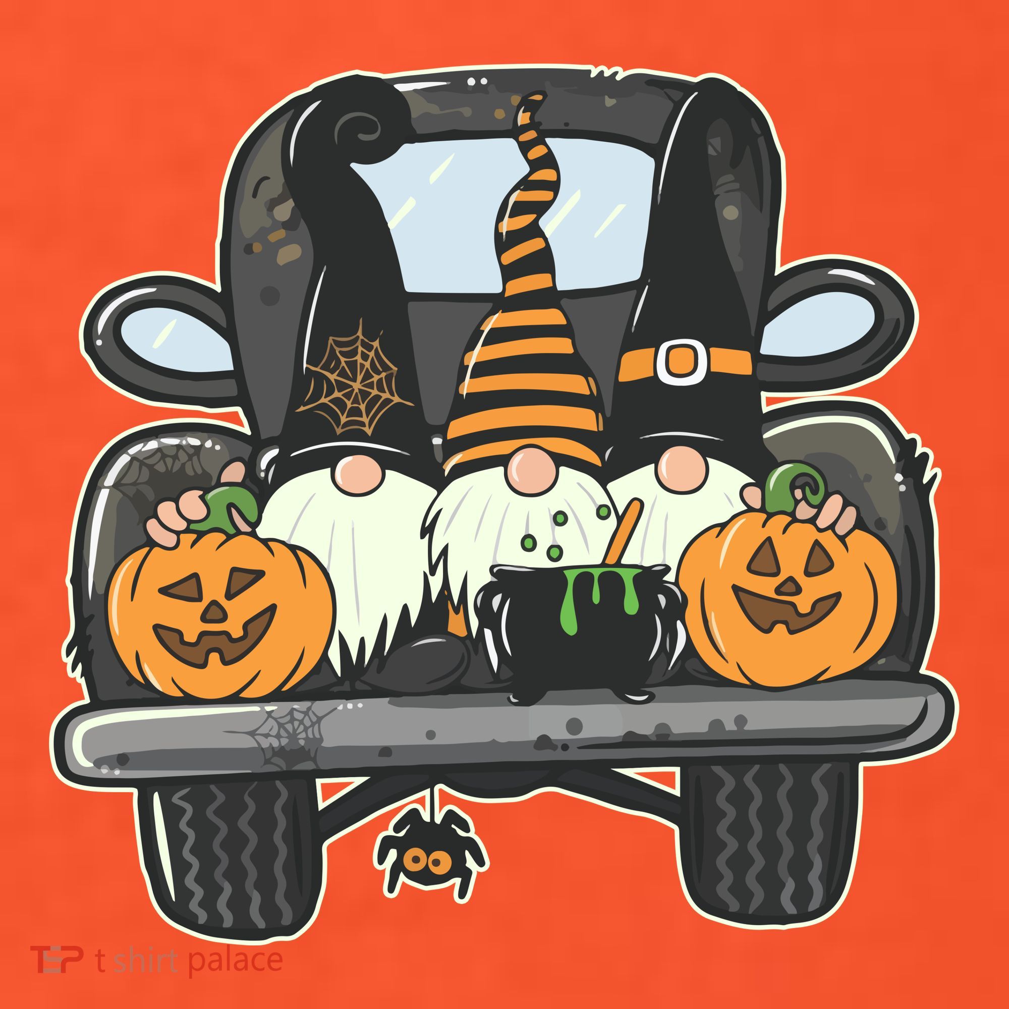 Halloween Pickup Truck Gnomes Visor