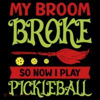 Halloween Pickleball Tee My Broom Broke So I Play Pickleball Gift Coffee Mug thumb 5