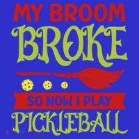 Halloween Pickleball Tee My Broom Broke So I Play Pickleball Gift Long Sleeve Shirt thumb 2
