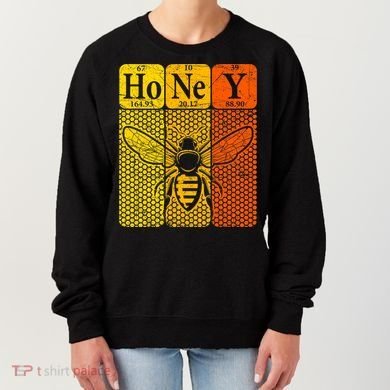 Honey Periodic Table Elements Beekeeper Retro Apiarist Women's Sweatshirt